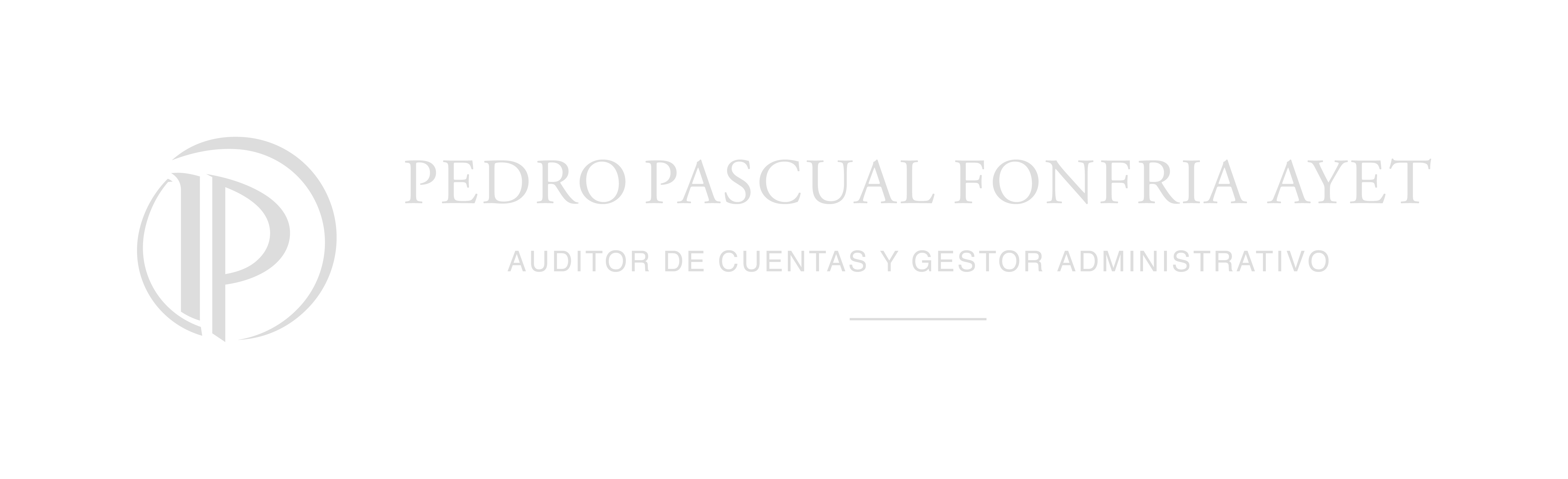 Pedro Pascual Fonfría Ayet — Auditor de cuentas y gestor administrativo